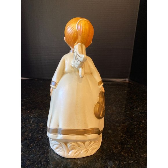 Ceramic Kissing, Pony Tailed Girl, Hand Made in Japan, Vintage - Picture 3 of 7